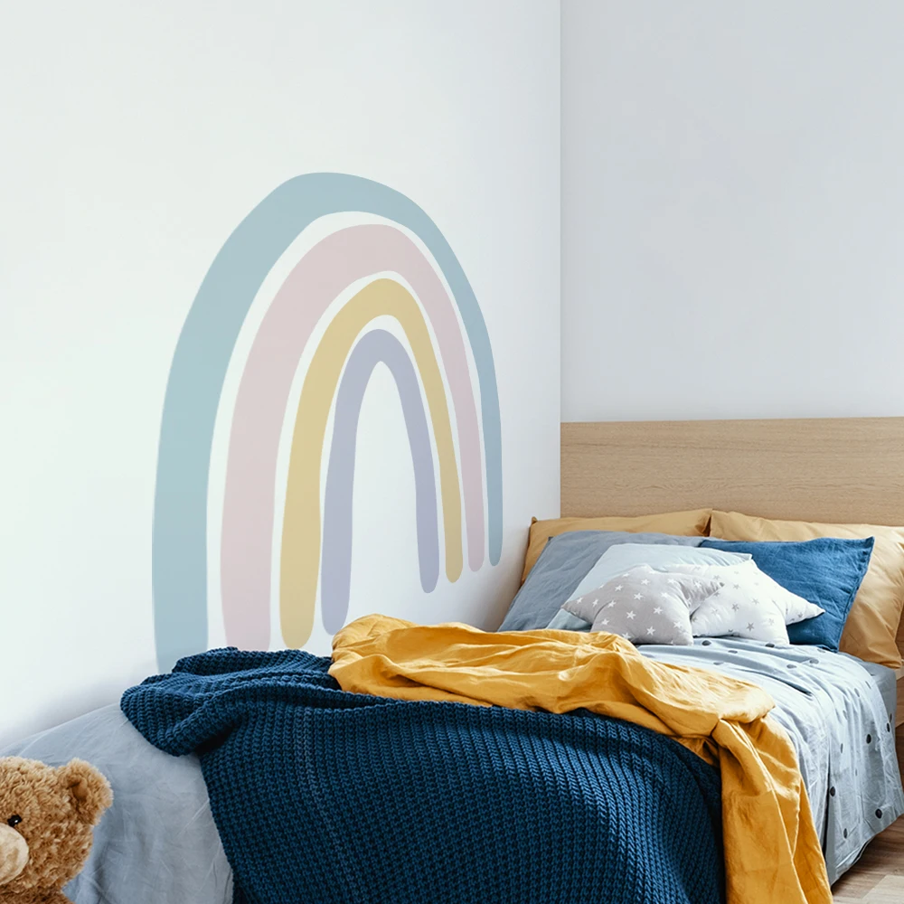 

Funlife® INS Rainbow Nursery Wall Stickers Wallpaper Girls Boys Waterproof Children Kids Bedroom Baby's Room Home Decoration DIY