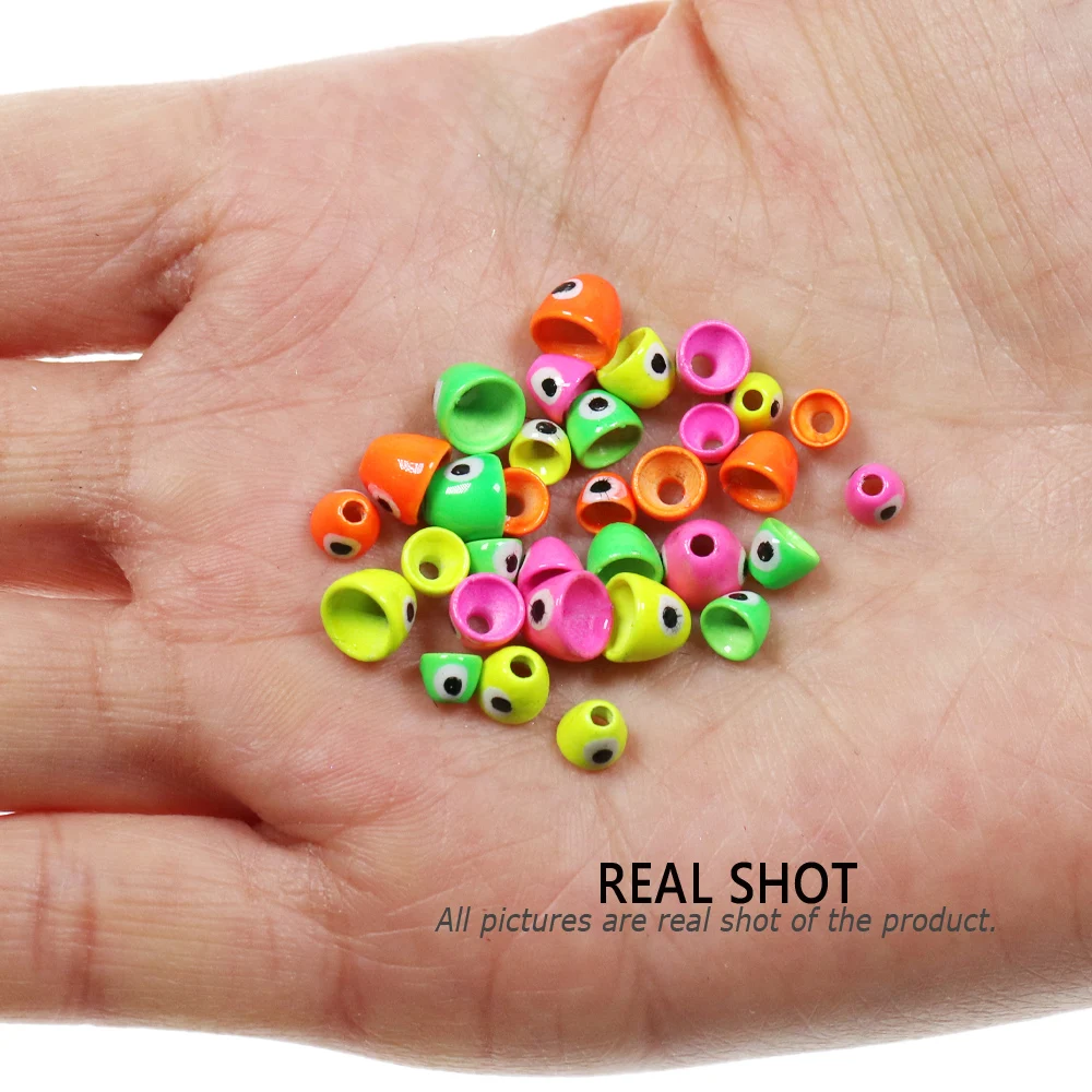 Bimoo 10 шт. УФ краска глаз латунные конусные головки бусины шерстяные буггеры