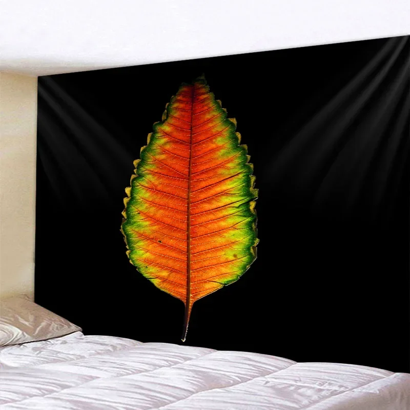 Гобелен с принтом листьев растений настенное украшение в скандинавском стиле