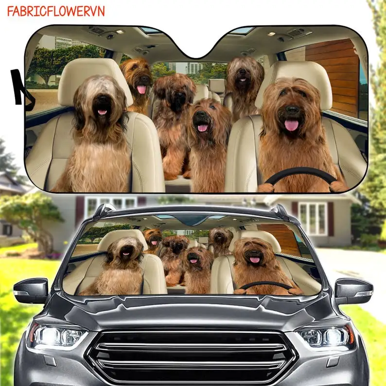 

Автомобильный солнцезащитный козырек Briard, украшение для автомобиля Briard, солнцезащитный козырек для любителей собак, автомобильный козырек...