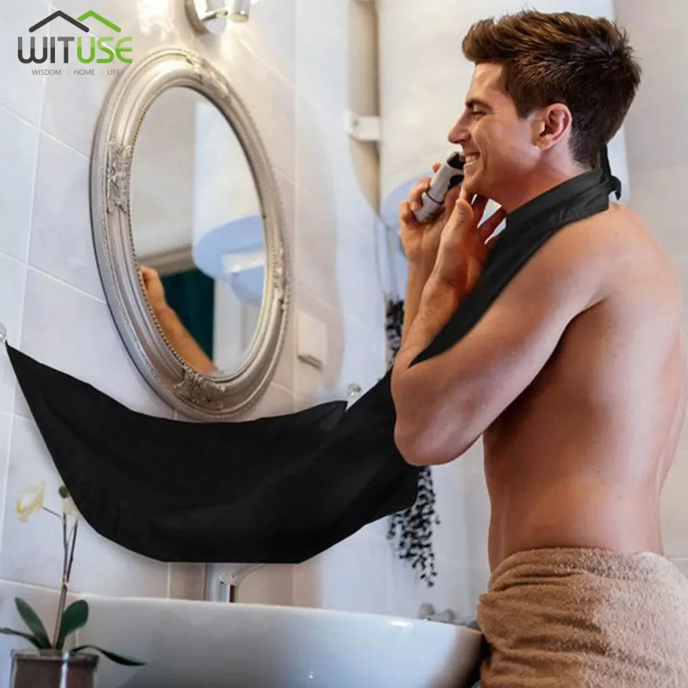 

Shaving Apron Beard Shaving Apron Care Bib Face Shaved Hair Adult Bibs Shaver Cleaning Hairdresser Gift For Man Clean Apron