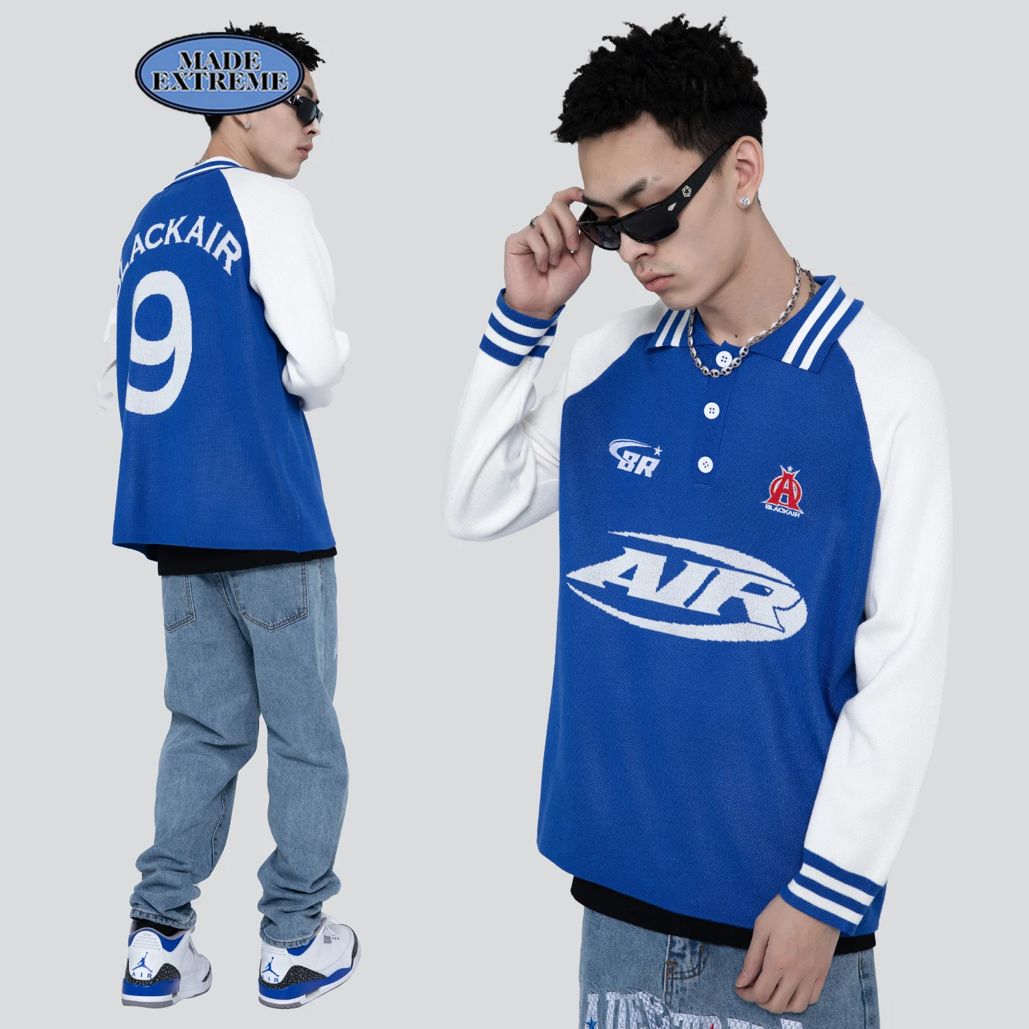 

Мужской трикотажный свитер в стиле ретро, весна-осень