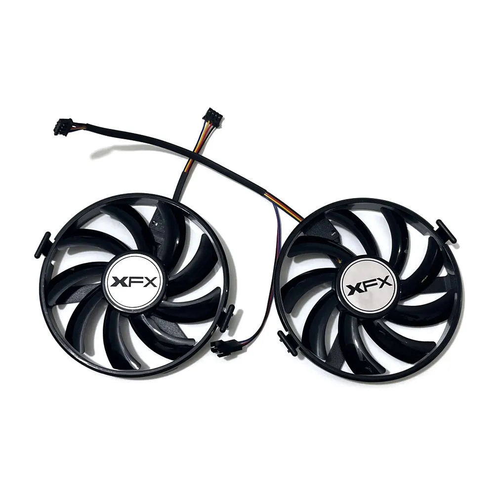 Фото Вентилятор охлаждения видеокарты Cooelr NEW R9 380 X R7 350 370 FDC10U12S9-C для XFX Radeon R9 380 380X 370 370X RX460 560 R7 350 GPU №3