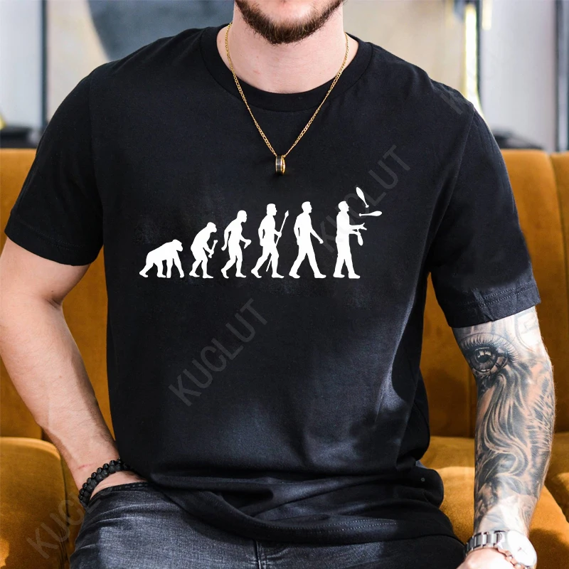 Men's T-shirts Summer Clothing Casual T-Shirt Short Sleeve Shirt Jugglers Evolution Classic Fashion Tshirts