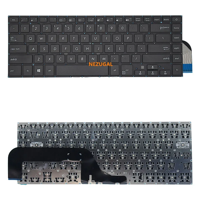 

Клавиатура US для ASUS K505B X505 A505Z X505BP X506 R504Z, клавиатура для ноутбука K505, черная, белая