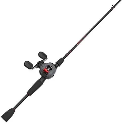 

Invade Baitcast Reel and Fishing Rod Combo, 6'6" IM6 Graphite 1-Piece Rod with Comfortable Split-Grip EVA Handle, 5 Bear