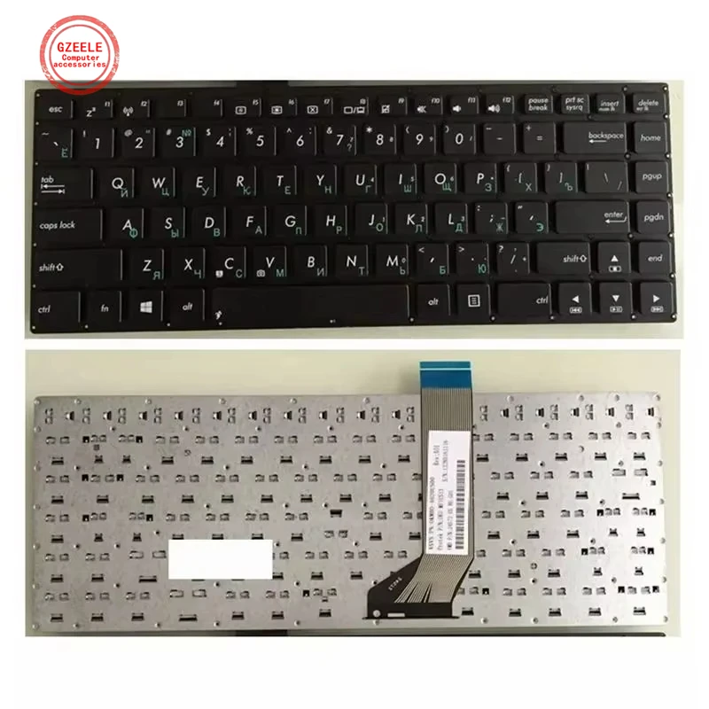 Фото Клавиатура для ноутбуков ASUS S400 S400CA S400C S451 S451LB S451L S451E X402 X402C X402CA F402C V451L (US/RU/SP/FR раскладка) №2