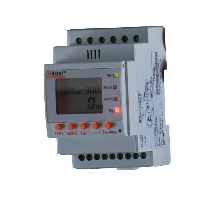 

25 events records 2 sets relays output LCD display Residual current relay for machine tool ASJ10L-LD1A