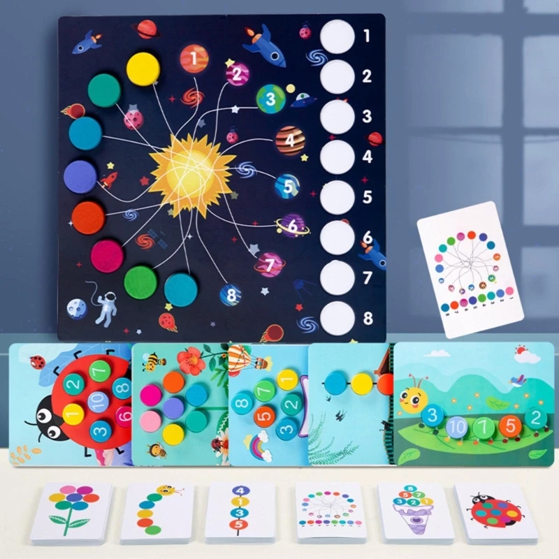 

Kids Math Learning Game Toy Set Math Manipulative Math Calculations Board