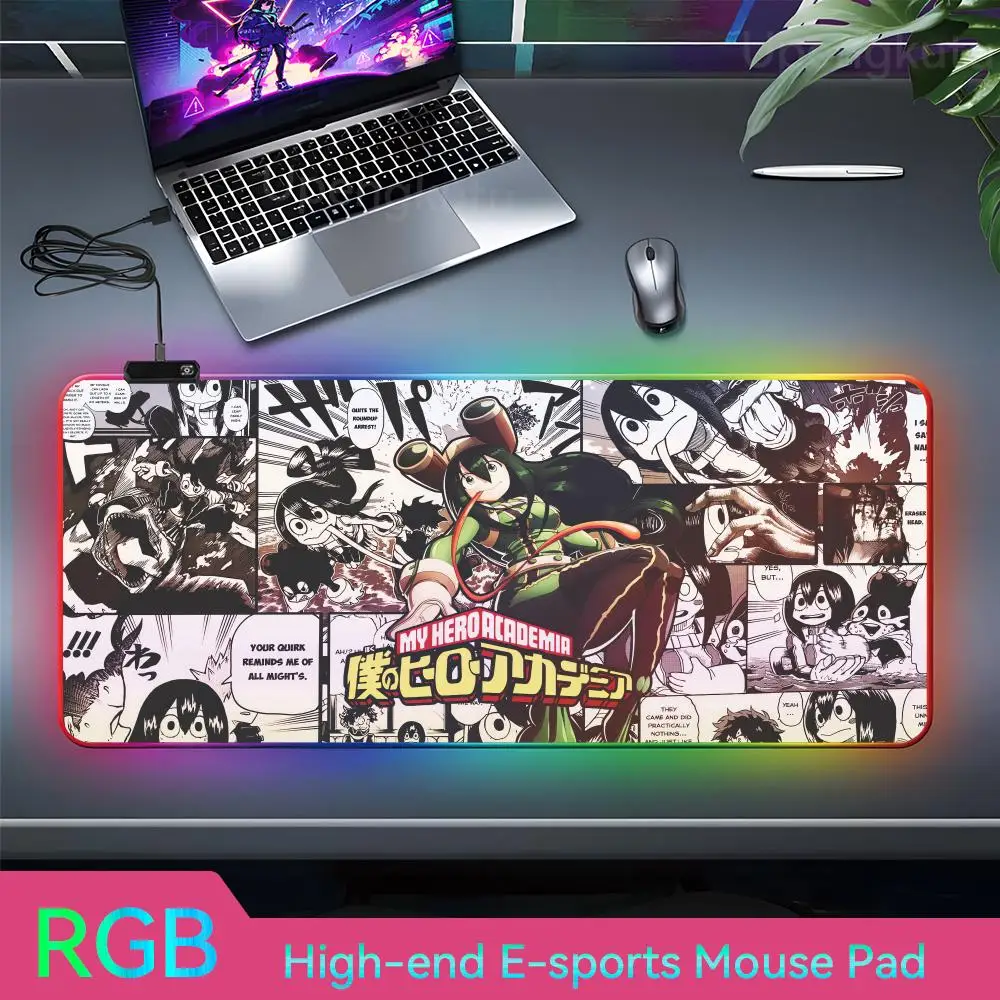 M_my H_hero A _ академическая мышь Настольный коврик для мыши с RGB-подсветкой