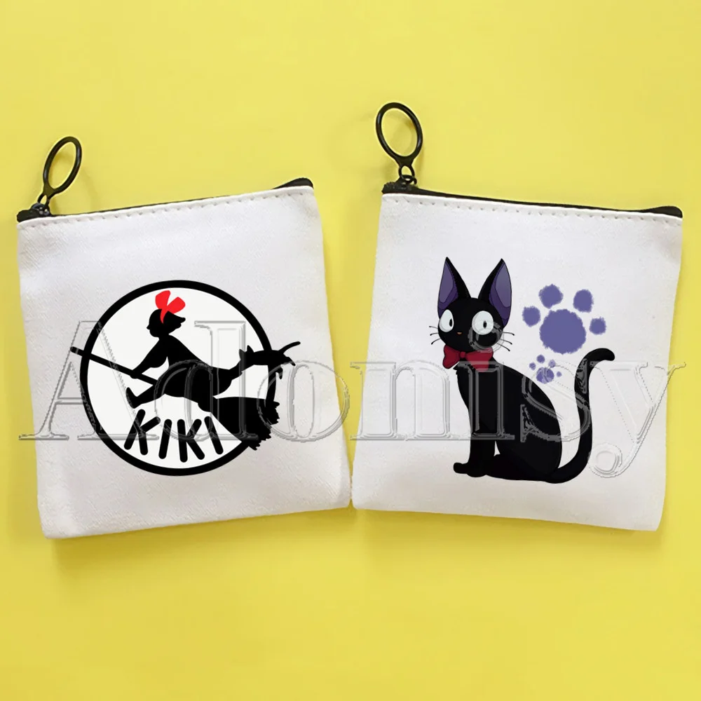 

Kiki'S Kiki's Delivery Service Korean Cartoon Coin Purse Female Mini Canvas Art Cute Key Case Coin Purse Student Wallet