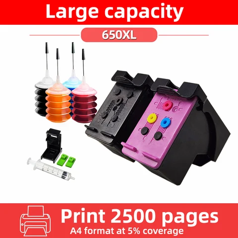 Картридж для принтера HP 650 XL hp 650 Deskjet 1015 1515 1516 1518 2515 2545 2645 2646 3515 3545 4510 4645