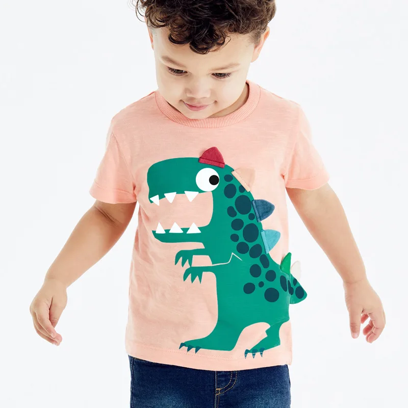 Детская летняя одежда для маленьких мальчиков Little Maven дизайнерская футболка с