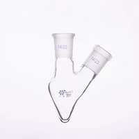 pear shaped flask with 2 neckscapacity 10mljoint 1423heart shaped flaskscoarse heart shaped grinding bottles
