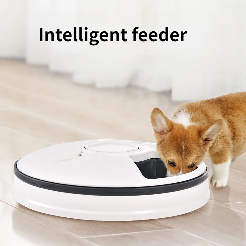 

Pet Bowl Pet Supplies Six-hole Intelligent Timing Feeder Timing and Quantitative Feeding Equipment Pet Automatic Feeder