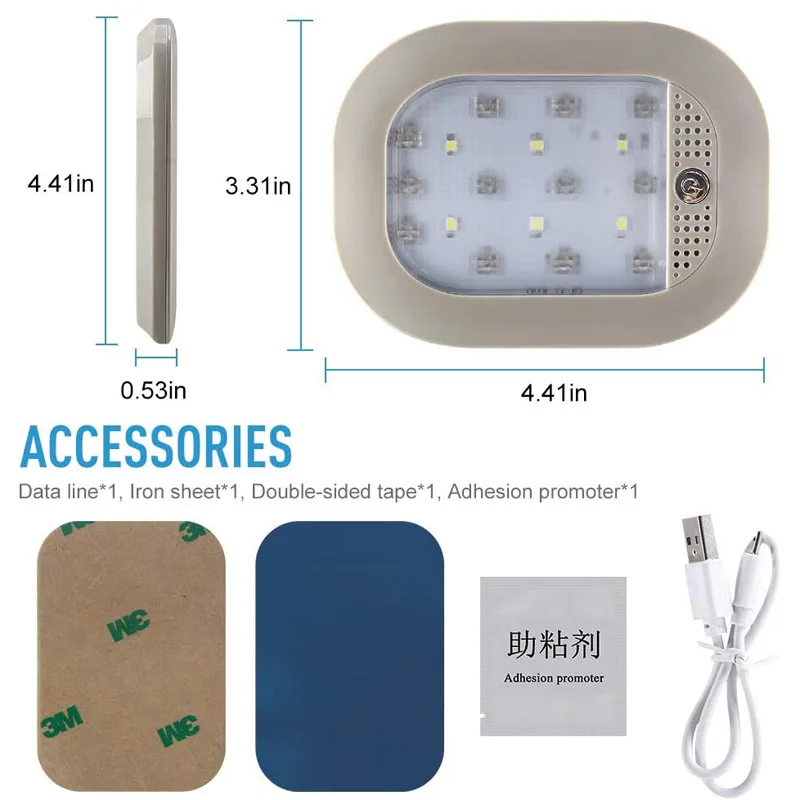 RGB светодиодный автомобильный внутренний светильник для потолка на крыше