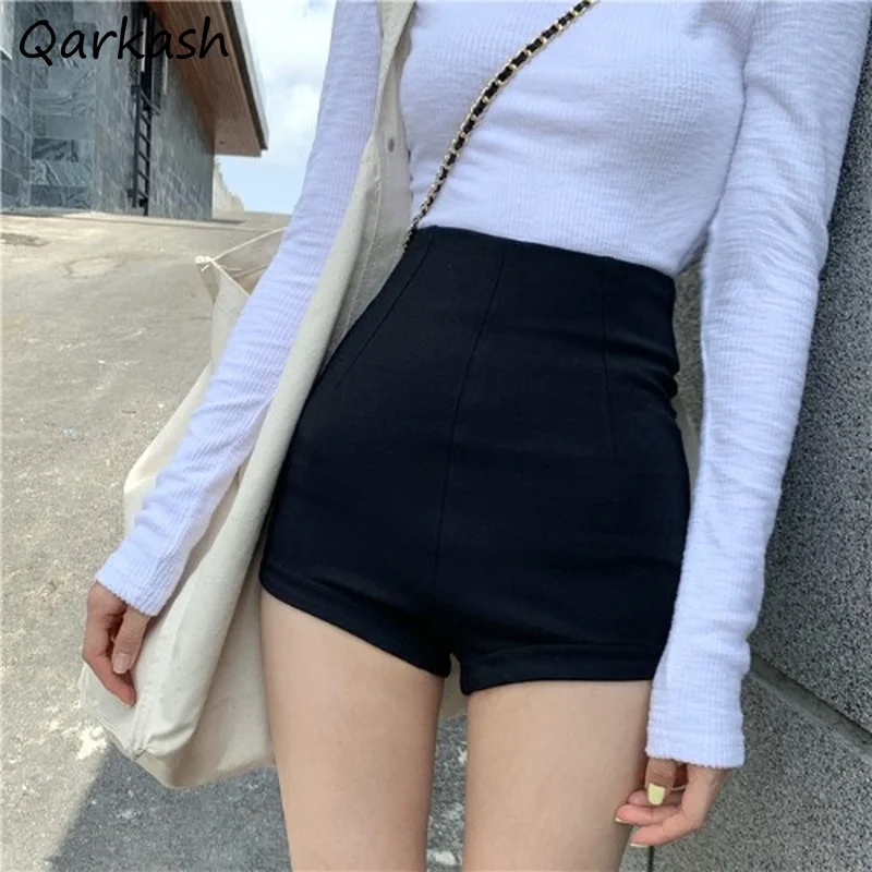 

Shorts Women Skinny Empire Harajuku Stretchy Night Club Sexy Femme Black BF Style Mujer Trouser Summer Classy Chic Breathable