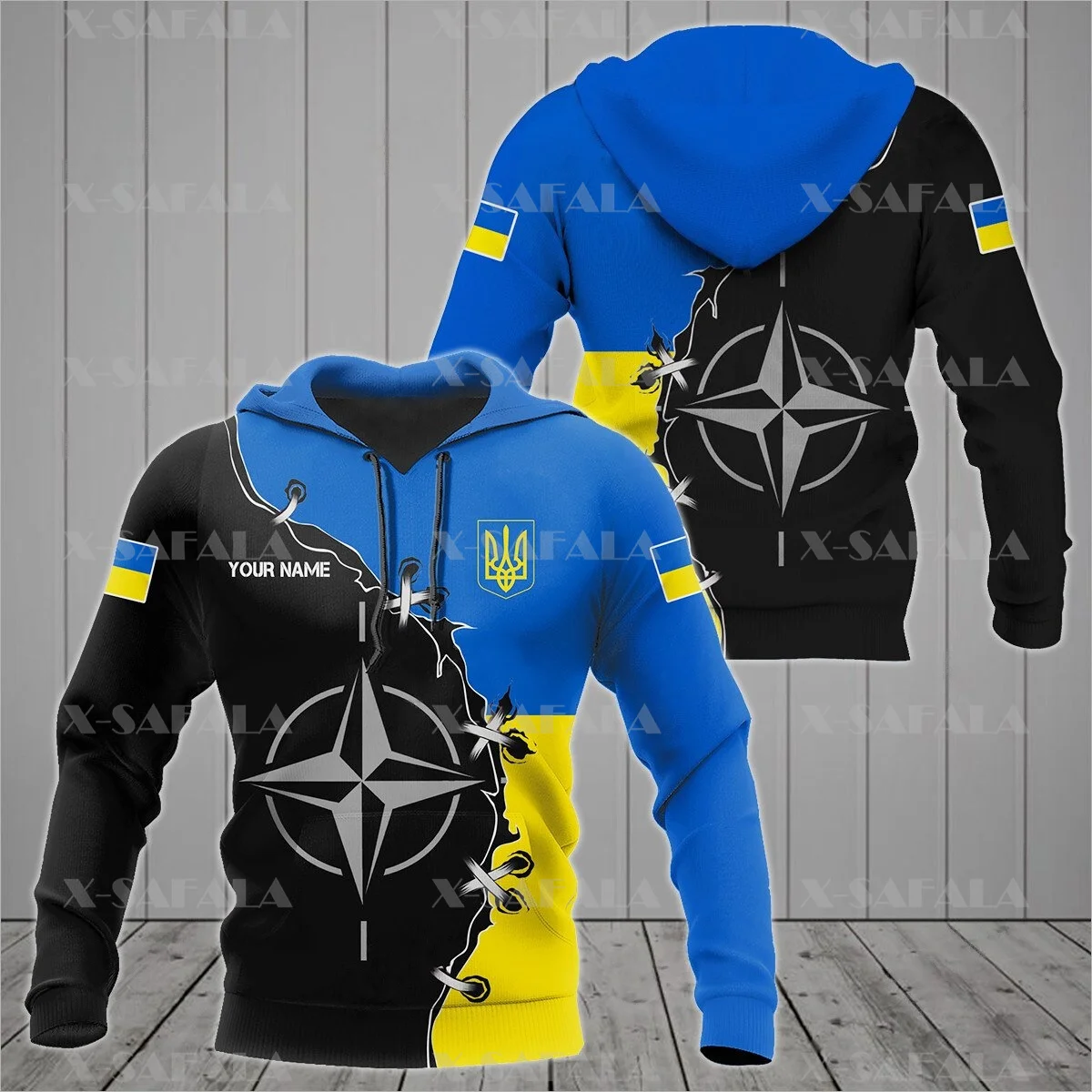 

Украина гордится гербом 3D печать Толстовка весна осень для мужчин женщин Харадзюку верхняя одежда пуловер с капюшоном спортивные костюмы п...