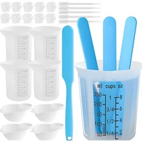 silicone resin measuring cups tool kit diy crafts making tools crystal epoxy resin mold silicone mould