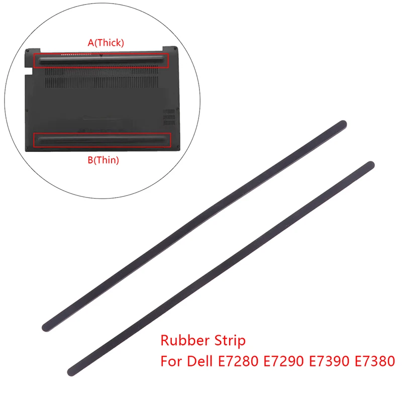 

1Pc/2Pcs Rubber Strip Laptop Bottom Shell Cover Foot Pad For Dell E7280 E7290 E7390 E7380 Non-Slip Bumper Feet Strips