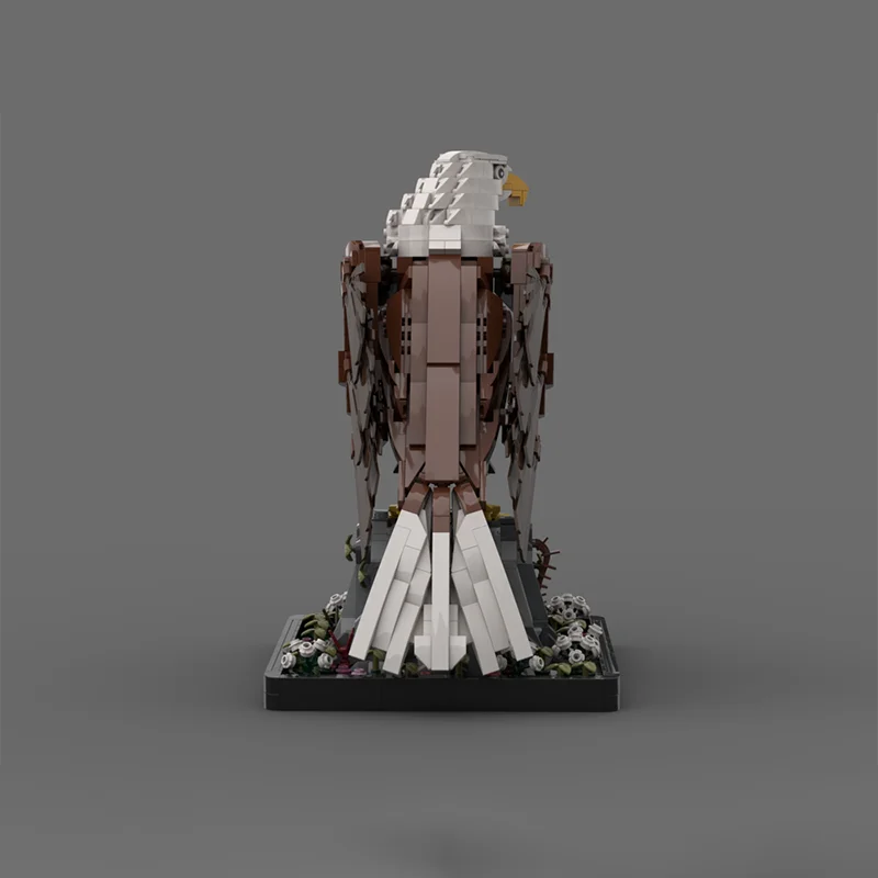 1468 шт. MOC креативные значки лысой орлан модульный дисплей модель архитектура
