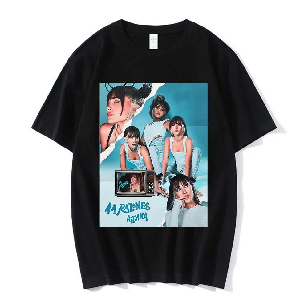 

Summer Short Sleeved Hip Hop Oversized Tee Sports Tshirt Aitana Ocana Graphic Poster Album Print T Shirt Harajuku Fashion Tshirt