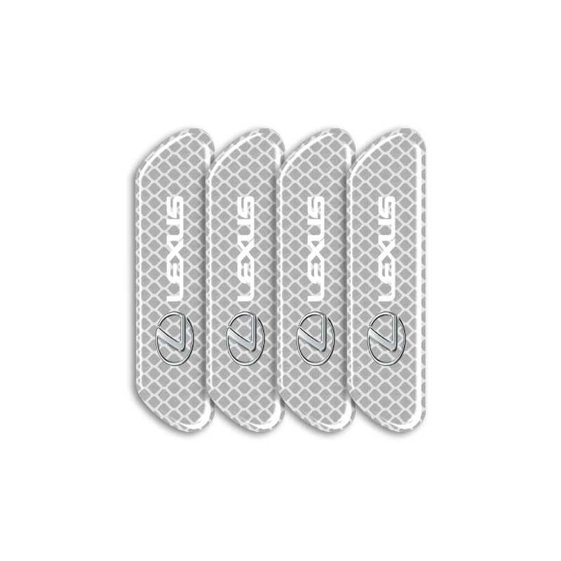 

4 шт., предупреждающая светоотражающая наклейка на дверь автомобиля, автомобильная наклейка для Lexus GX460 CT200H ES Fsport GS GX IS LS LX NX RX UX CT