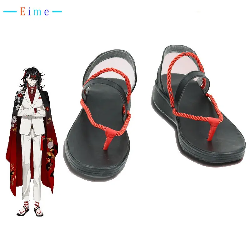 

Vox Akuma Cosplay Shoes Hot Vtuber Luxiem PU Leather Shoes Halloween Carnival Boots Cosplay Props Custom Made