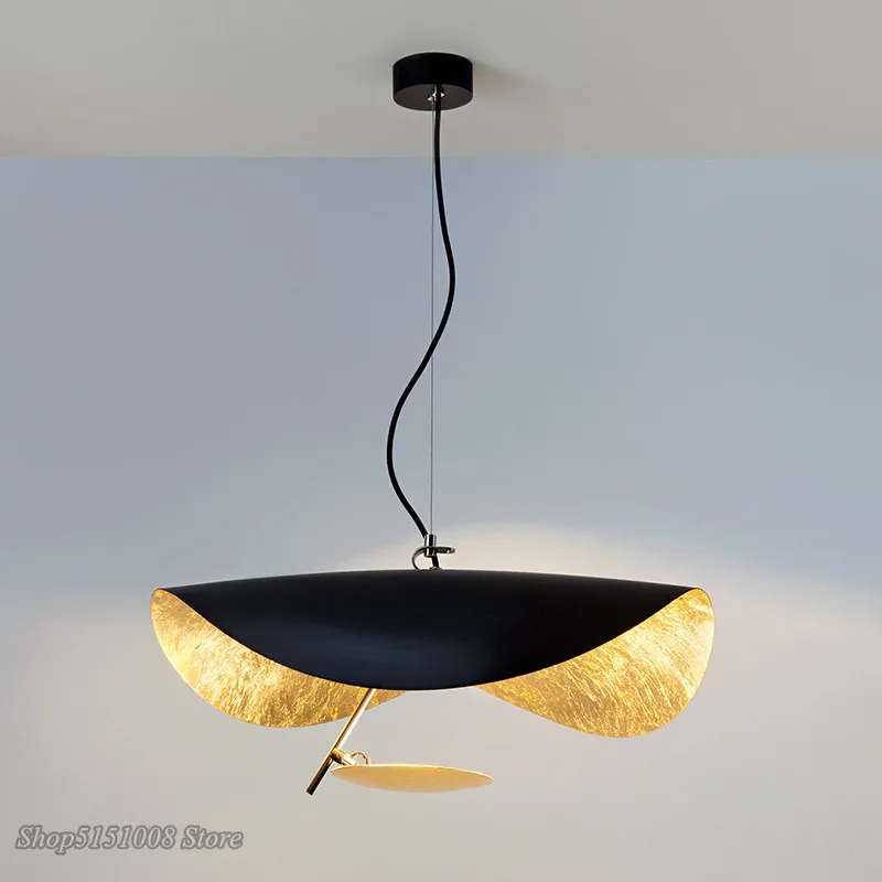 

Постмодерн Led подвесной светильник s летающая тарелка шляпа искусство Hanglamp Гостиная Ресторан кухонный светильник светильники домашний Декор Светильник