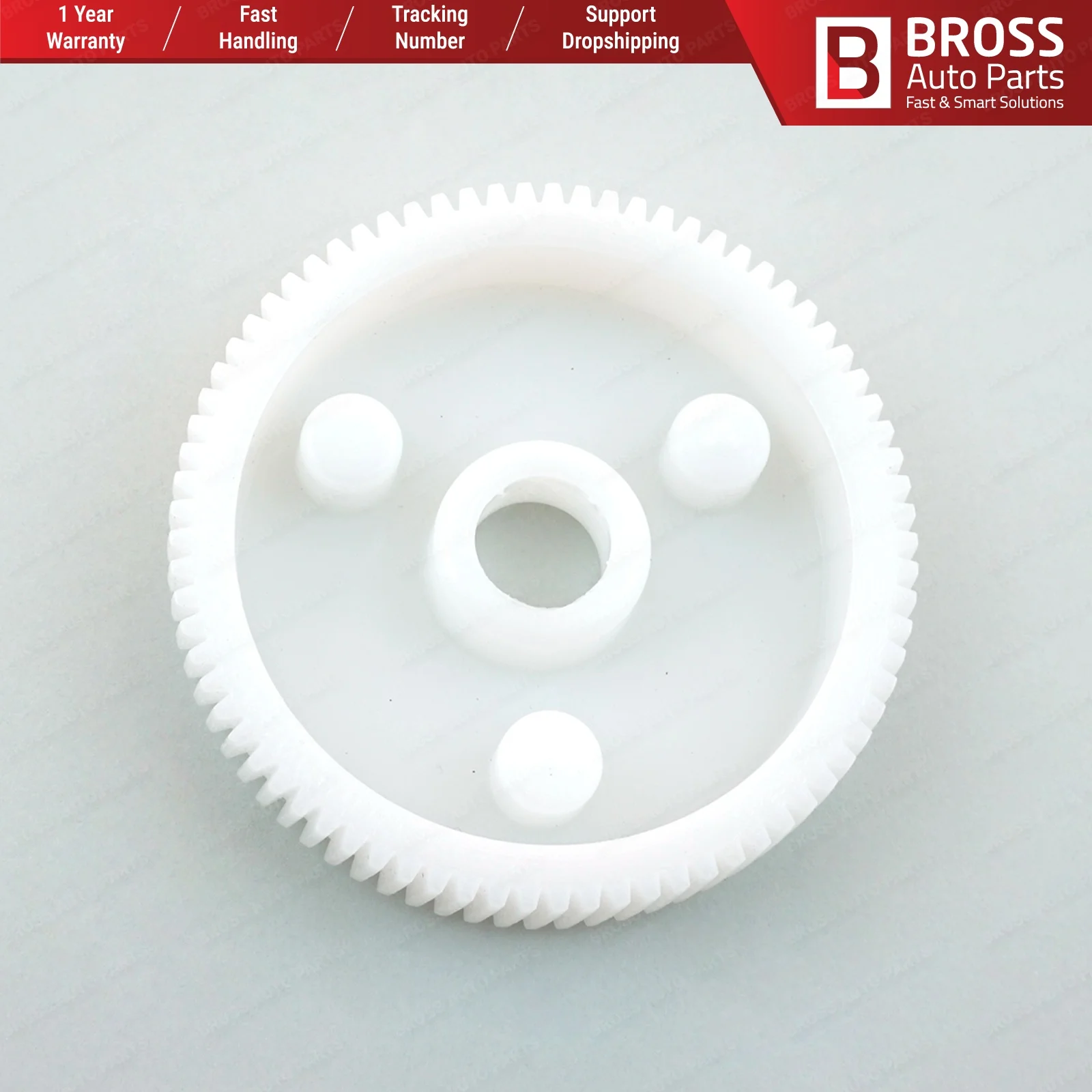 Регулятор стеклоподъемника Bross BWR5268, Внутренняя Шестерня двигателя 770311820 для Renault traffic Opel Vivaro Nissan Primastar, номер зубьев: 77 - изображение