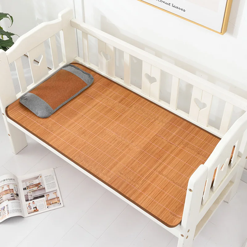 Summer New Comfortable and Breathable Children's Cool Mat Bamboo Mat Rattan Mat Baby Cool Mat Baby Nap Mat Changing Mat