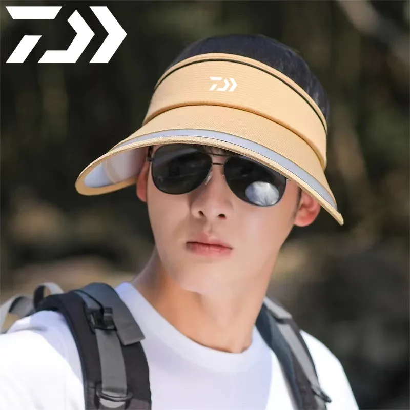 

Daiwa New Sunshade Fishing Hat for Men's Outdoor Sports Mountaineering Fishing Empty Top Cap