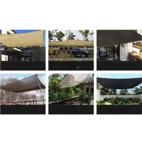 2*3 м солнцезащитная сетка с затенением, уличный солнцезащитный чехол, защита от ультрафиолета, красочные синие, белые полосы, утолщенный HDPE, тент для сада, бассейна