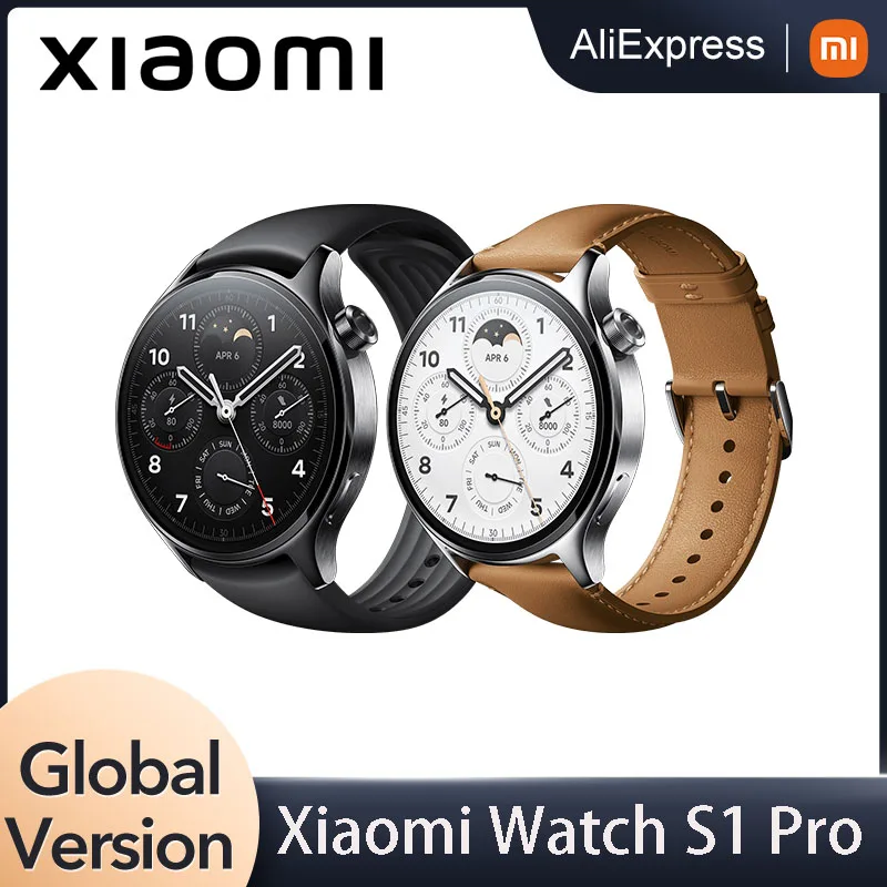 

Xiaomi Watch S1 Pro Global Version Sports Smart Watch 1.47" AMOLED 5ATM Water Proof 100+ Sport Mode Blood Oxygen Monitoring