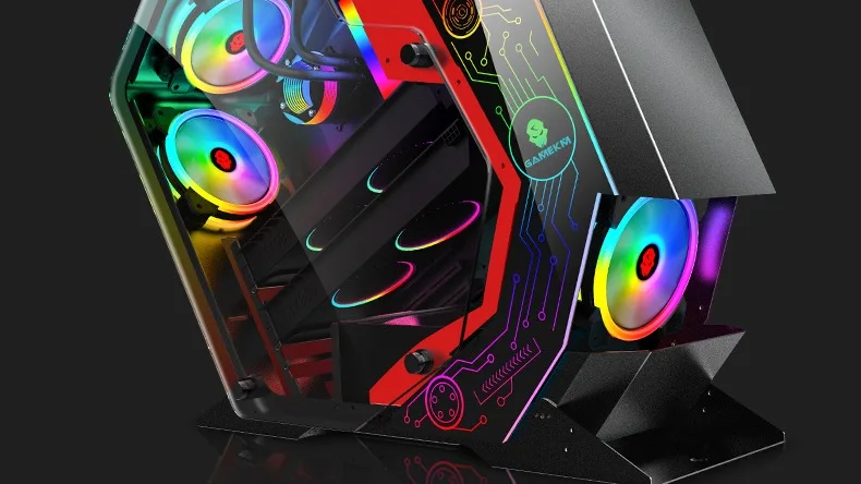

Popular Design ATX M-ATX Special-shaped Gaming Glass PC Case Gamer Large Chassis Desktop Computer Case
