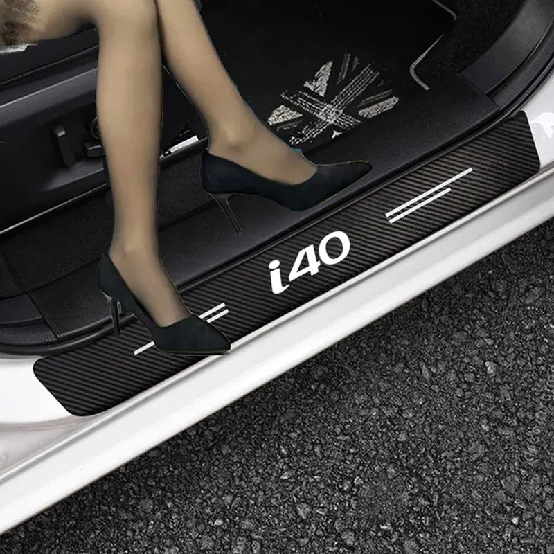 

4 шт., наклейки из углеродного волокна для Hyundai I40