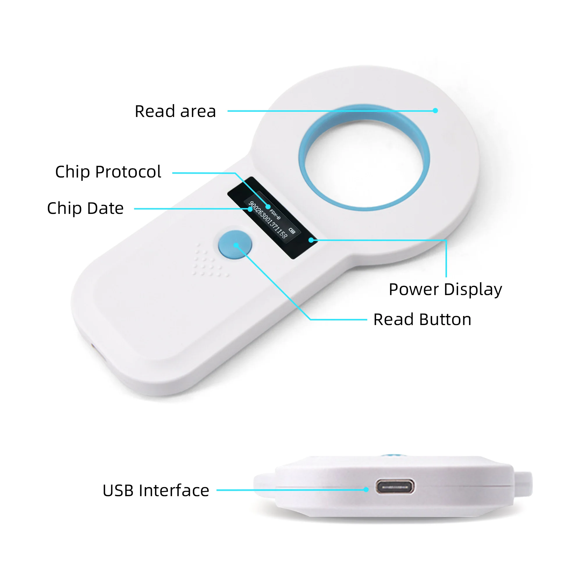 Милый USB 2 0 считыватель чипов для животных 134 кГц 125 собака кошка домашнее животное