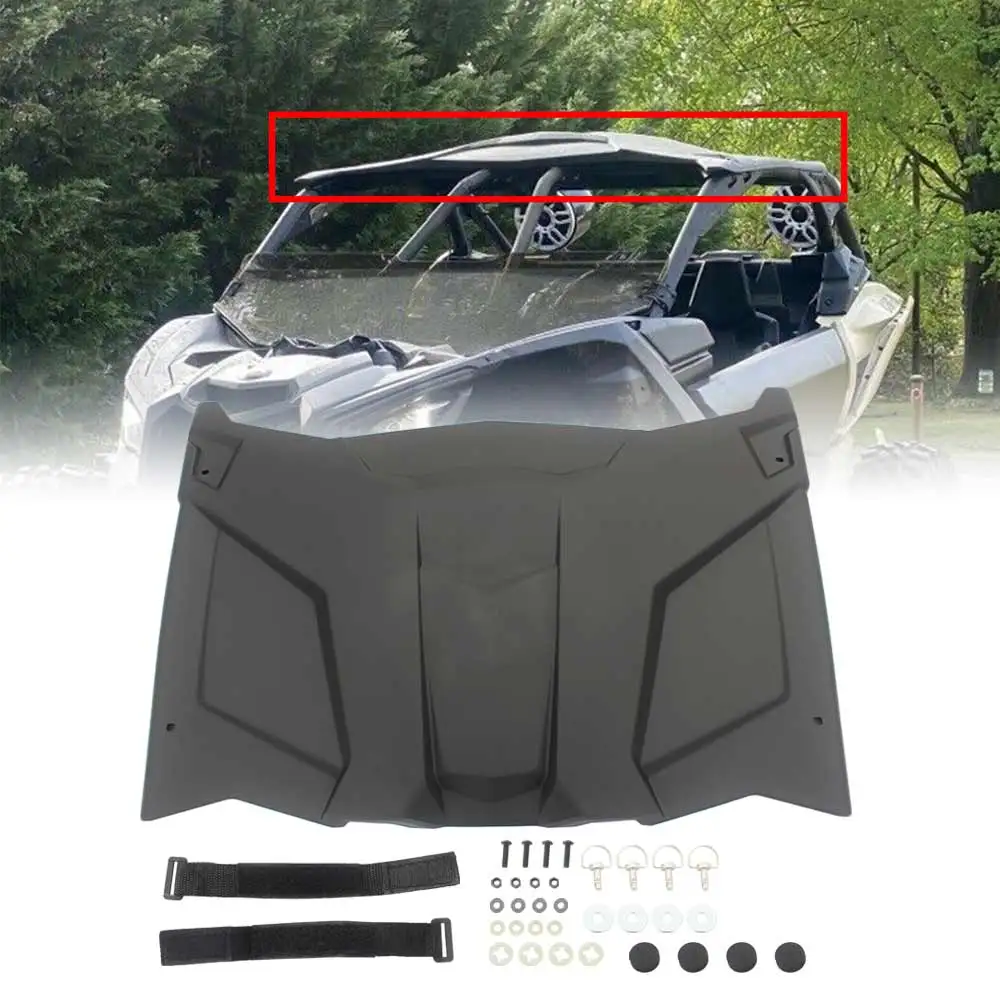 Фото Аксессуары для UTV: Жесткая крыша-панель для Can-Am Maverick X3 X RC DS RS Turbo R 2017-2023, 2 двери # 715002902 №1