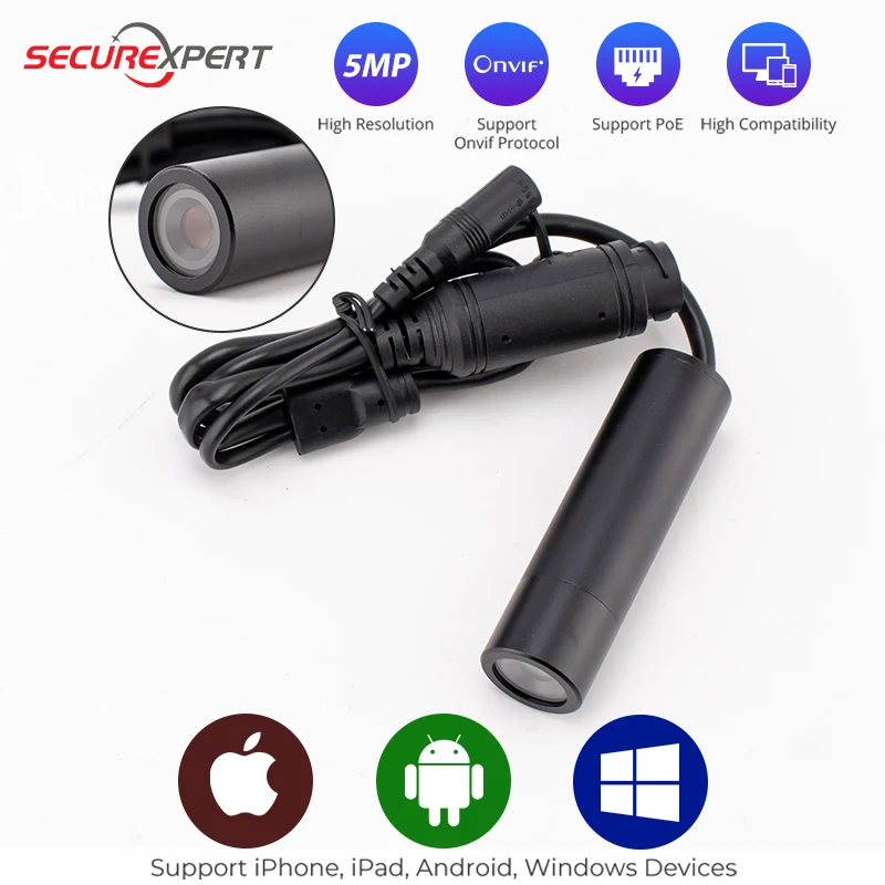 

5MP Surveillance IP Camera Home Security Protection Night Vision P2P Full HD Video Recorder Motion Detection Mini Camera