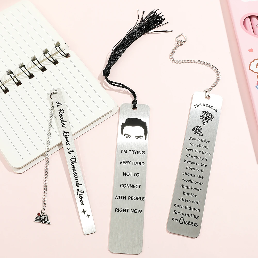 Закладка из нержавеющей стали с языком аспирации закладки для чтения книг