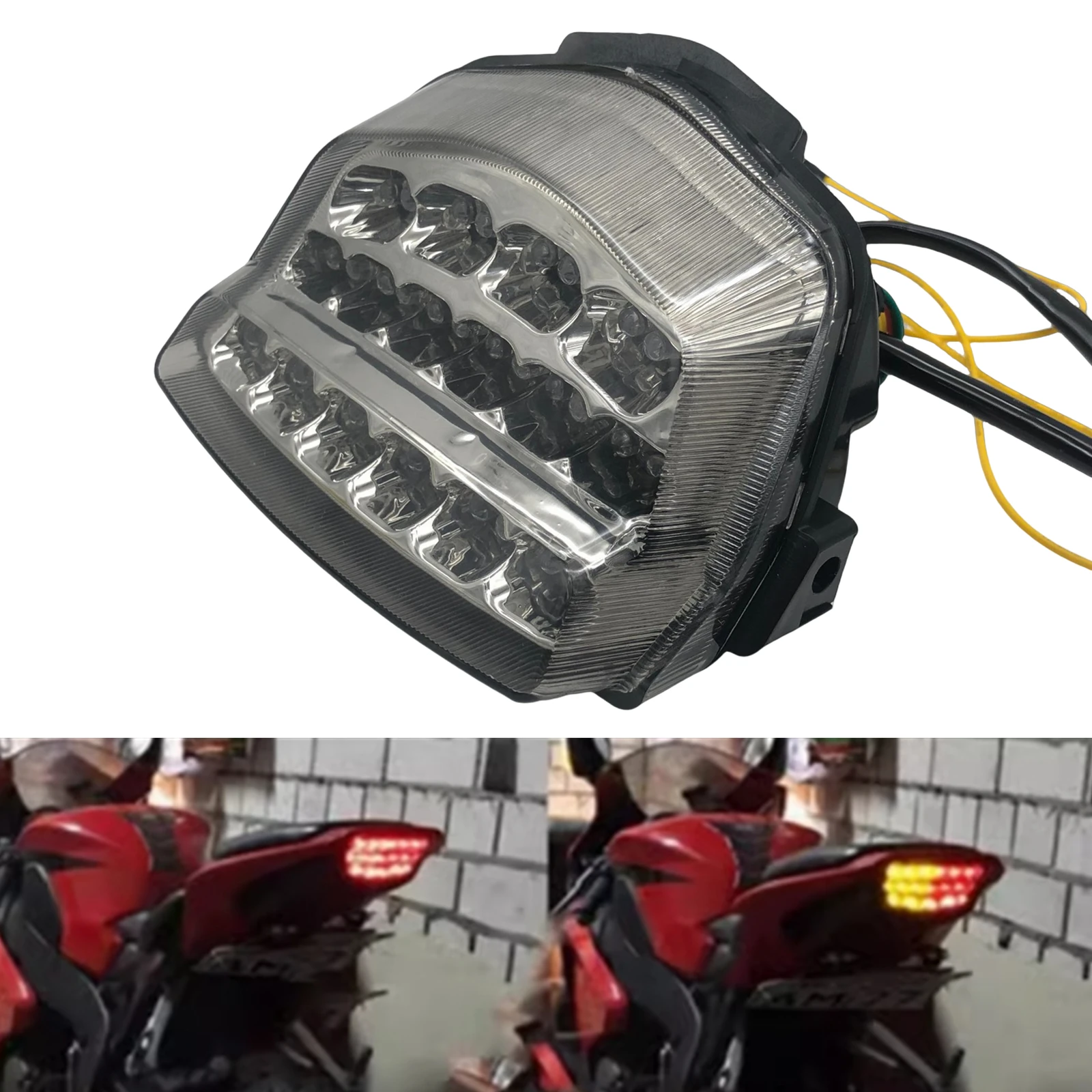 Для мотоцикла HONDA CBR1000RR 2008-2016 встроенный светодиодный задний фонарь стоп-сигнал