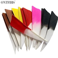 50 pcs rightleft wing new 3 inch archery fletches shiled cut turkey feather arrow accessories fletching