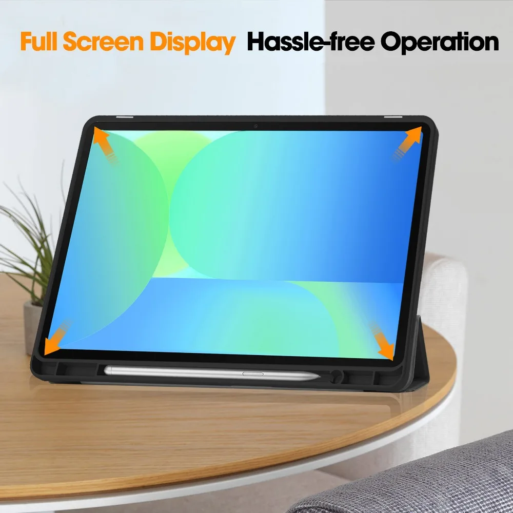 Фото Чехол-подставка для Samsung Tab S10 FE 10,9 дюйма, чехол-подставка для Funda Galaxy Tab S10 FE, чехол 2025 SM-X520 X526B, держатель для карандашей Funda №4