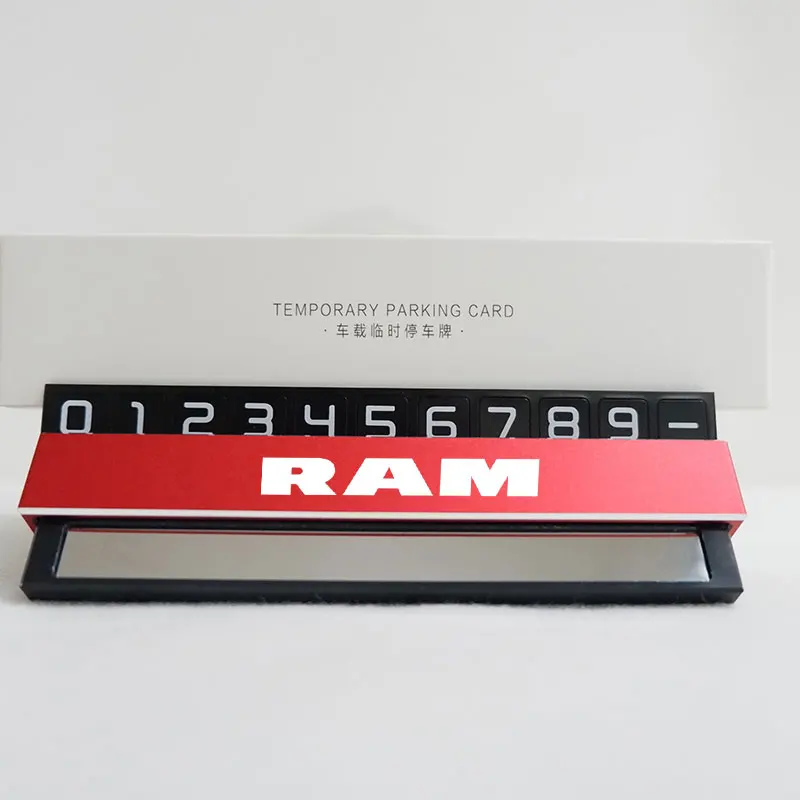 

Car Parking Number Card For Dodge RAM Car-Styling Parking Card For Dodge Challenger Caliber Journey Ram 1500 Nitro Dart