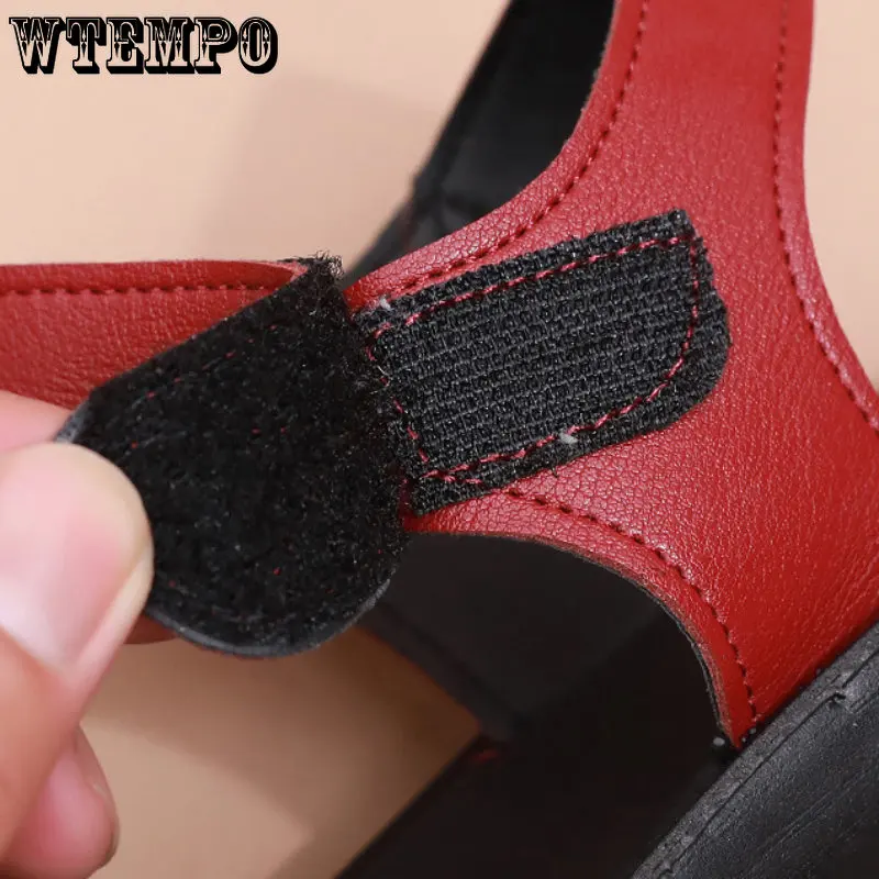 WTEMPO Women Sandals Summer Soft Bottom Comfortable Non-slip Sandals Fashion Femme Casual Shoe Mother Sandales Wholesale