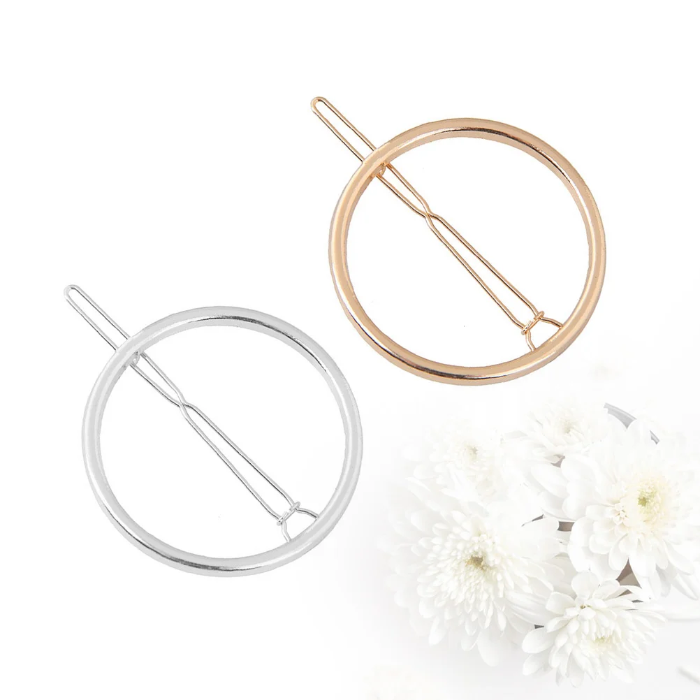 

2pcs Hair Clips Hair Clip Clamps Hair Claw Hair Barrettes Minimalist Hair Pin Scrunchy Hair Rope Ties