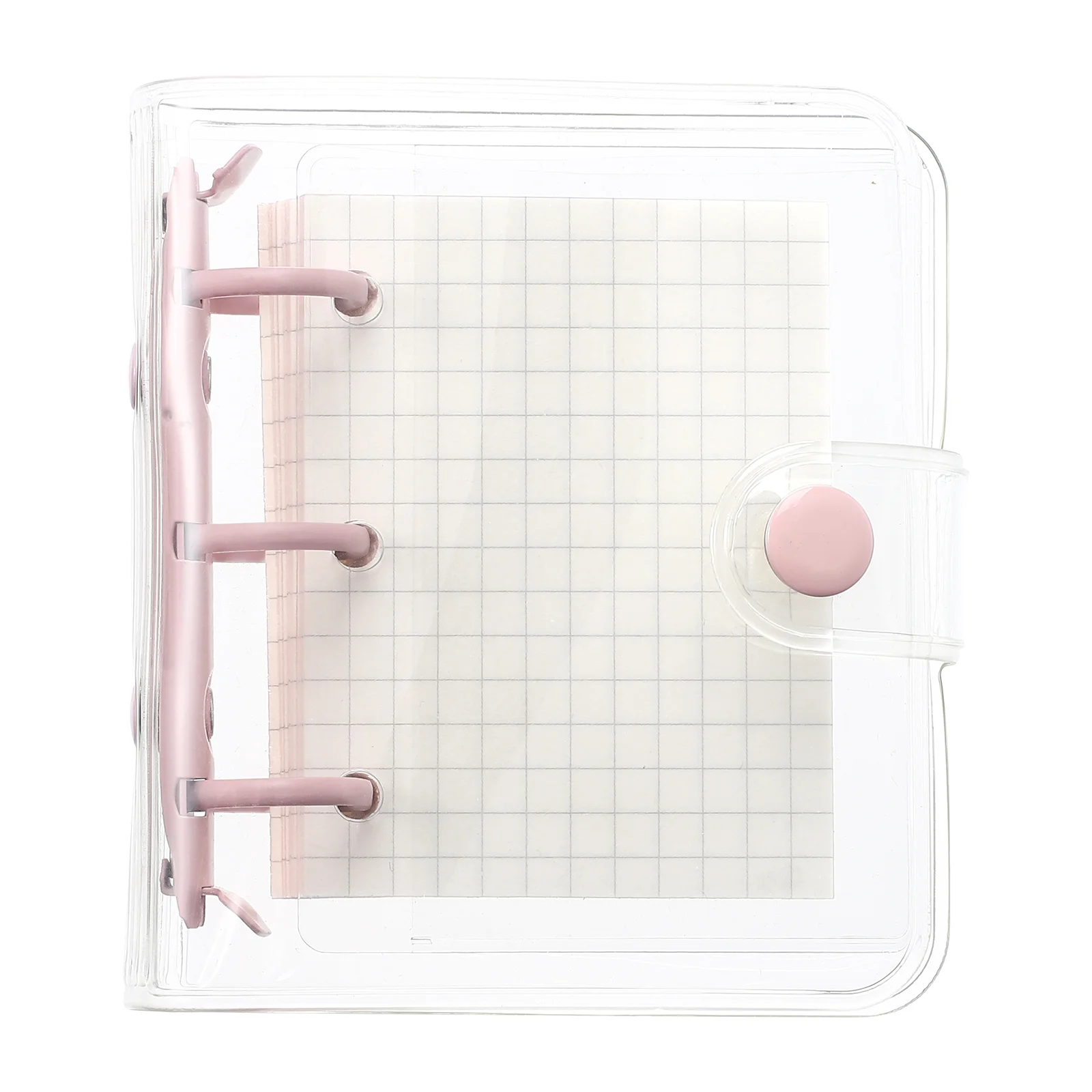 

1 Set Loose-Leaf Transparent Cover Note Book Memo Pad for To-Do List Plan Reminder