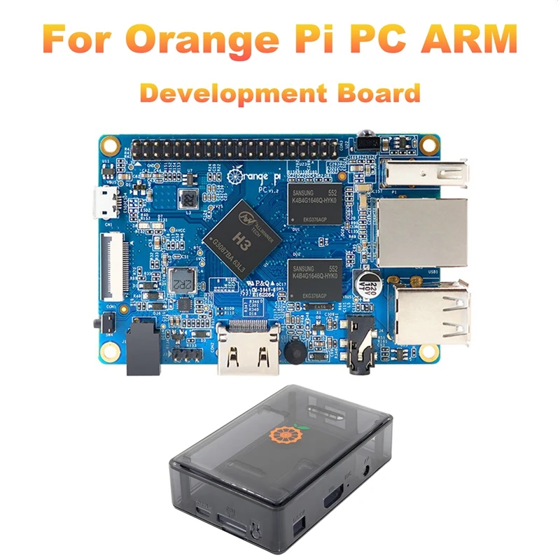

Для Orange Pi PC Arm макетная плата + чехол с открытым исходным кодом на ОС Android 4,4 Ubuntu Debian