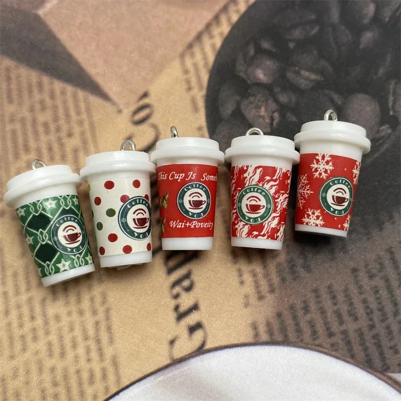 

Миниатюрные рождественские кофейные чашки из смолы, 10 шт.