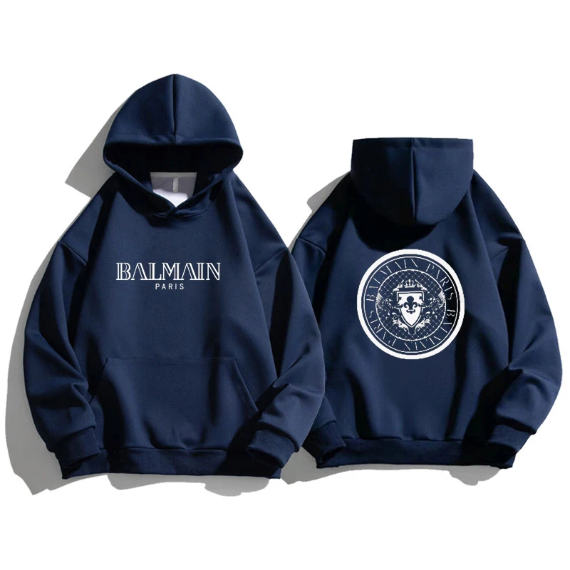 

100% Cotton For Men Women Hoodie Brand Fashion Letter Print Loose Hoody Long Sleeve Oversized Street Hip Hop Sweatshirt Male Top